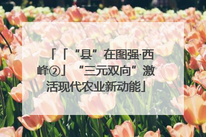 「“县”在图强·西峰②」“三元双向”激活现代农业新动能