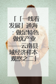 「一线看发展」通海：做足特色 做优产业——云南县域经济样本观察之二