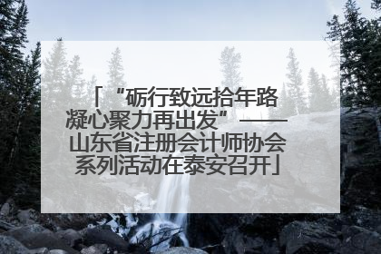 “砺行致远拾年路 凝心聚力再出发”——山东省注册会计师协会系列活动在泰安召开