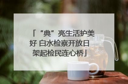 “典”亮生活护美好 白水检察开放日架起检民连心桥