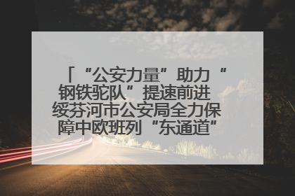 “公安力量”助力“钢铁驼队”提速前进 绥芬河市公安局全力保障中欧班列“东通道”绥芬河隧道贯通