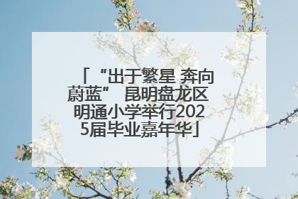 “出于繁星 奔向蔚蓝” 昆明盘龙区明通小学举行2025届毕业嘉年华