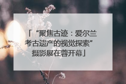 “聚焦古迹：爱尔兰考古遗产的视觉探索”摄影展在蓉开幕
