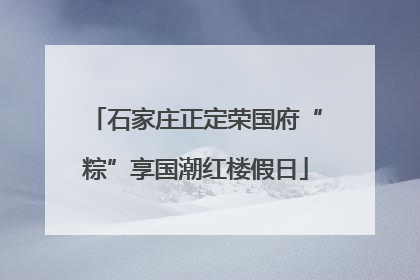 石家庄正定荣国府“粽”享国潮红楼假日