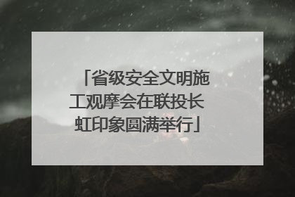 省级安全文明施工观摩会在联投长虹印象圆满举行