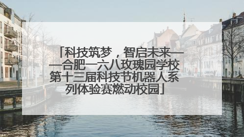 科技筑梦，智启未来——合肥一六八玫瑰园学校第十三届科技节机器人系列体验赛燃动校园