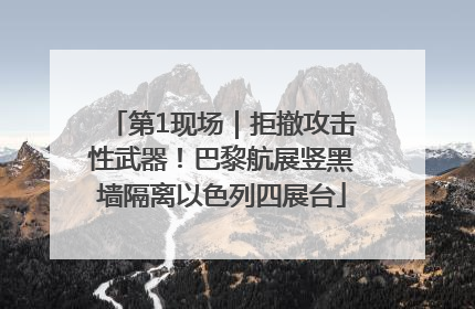 第1现场｜拒撤攻击性武器！巴黎航展竖黑墙隔离以色列四展台