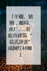 羊棚、猪圈，邮局、水厂……看废弃建筑“花式逆袭”成网红村咖