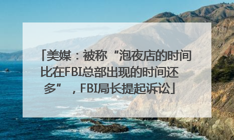 美媒：被称“泡夜店的时间比在FBI总部出现的时间还多”，FBI局长提起诉讼
