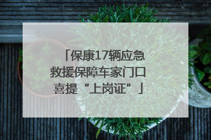 保康17辆应急救援保障车家门口喜提“上岗证”
