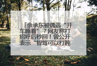 余承东被偶遇“开车睡着”？网友称打招呼后秒回！曾公开表示“智驾可以打盹”引争议