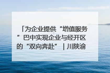为企业提供“增值服务”巴中实现企业与经开区的“双向奔赴”｜川陕渝网络名人巴中行