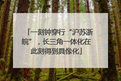 一刻钟穿行“沪苏浙皖”，长三角一体化在此刻得到具像化