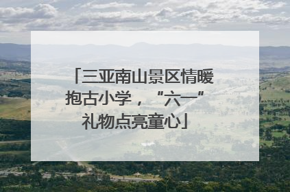 三亚南山景区情暖抱古小学，“六一”礼物点亮童心