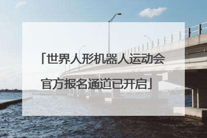 世界人形机器人运动会官方报名通道已开启