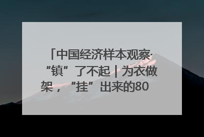 中国经济样本观察·“镇”了不起｜为衣做架，“挂”出来的80亿元“衣架产业”