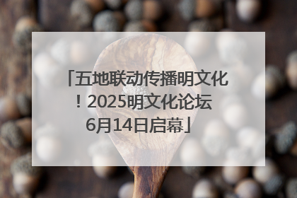 五地联动传播明文化！2025明文化论坛6月14日启幕