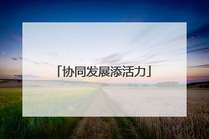 协同发展添活力