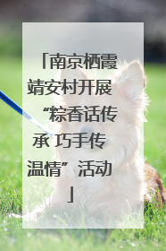 南京栖霞靖安村开展“粽香话传承 巧手传温情”活动