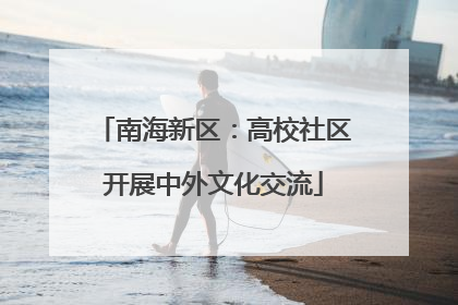 南海新区：高校社区开展中外文化交流