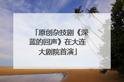 原创杂技剧《深蓝的回声》在大连大剧院首演