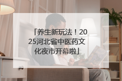 养生新玩法！2025河北省中医药文化夜市开幕啦