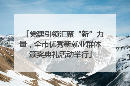 党建引领汇聚“新”力量，全市优秀新就业群体颁奖典礼活动举行