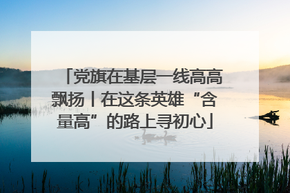 党旗在基层一线高高飘扬丨在这条英雄“含量高”的路上寻初心