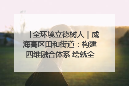 全环境立德树人｜威海高区田和街道：构建四维融合体系 绘就全环境立德树人新画卷