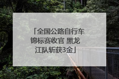 全国公路自行车锦标赛收官 黑龙江队斩获3金