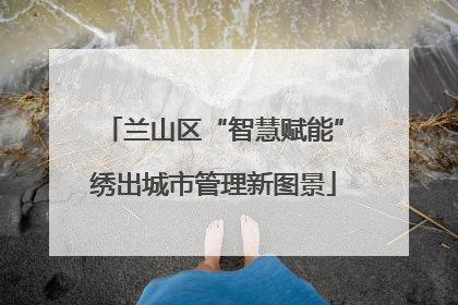 兰山区“智慧赋能”绣出城市管理新图景