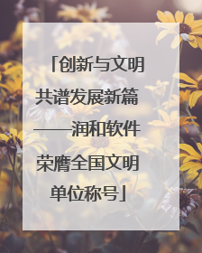 创新与文明共谱发展新篇——润和软件荣膺全国文明单位称号