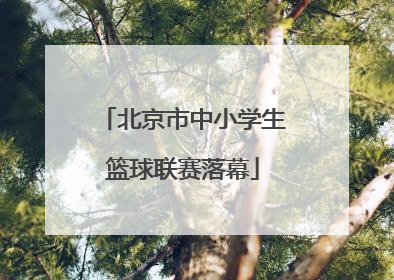 北京市中小学生篮球联赛落幕