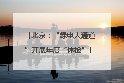 北京：“绿电大通道”开展年度“体检”