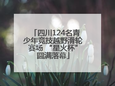 四川124名青少年竞技越野滑轮赛场 “星火杯”圆满落幕