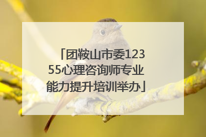 团鞍山市委12355心理咨询师专业能力提升培训举办