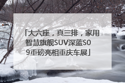 大六座，真三排，家用智慧旗舰SUV深蓝S09重磅亮相重庆车展