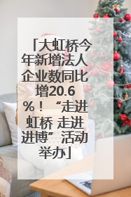大虹桥今年新增法人企业数同比增20.6%！“走进虹桥 走进进博”活动举办