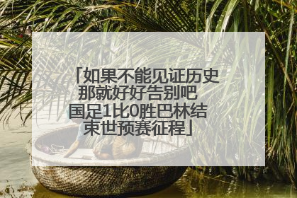 如果不能见证历史 那就好好告别吧 国足1比0胜巴林结束世预赛征程