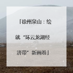 徐州泉山：绘就“环云龙湖经济带”新画卷