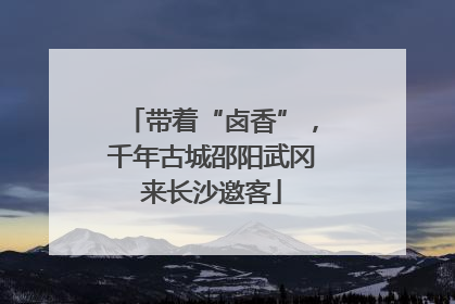 带着“卤香”，千年古城邵阳武冈来长沙邀客