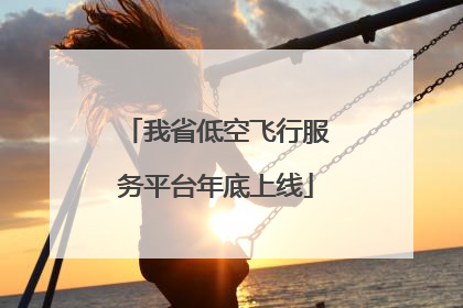 我省低空飞行服务平台年底上线