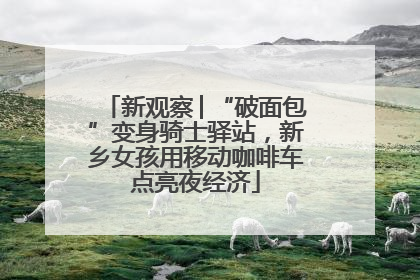 新观察│“破面包”变身骑士驿站，新乡女孩用移动咖啡车点亮夜经济