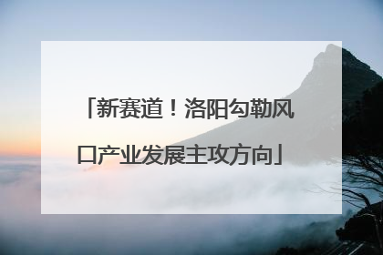 新赛道！洛阳勾勒风口产业发展主攻方向