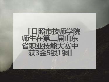 日照市技师学院师生在第二届山东省职业技能大赛中获3金5银1铜