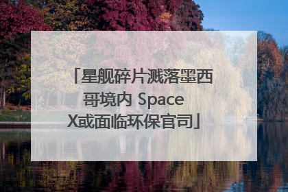 星舰碎片溅落墨西哥境内 SpaceX或面临环保官司