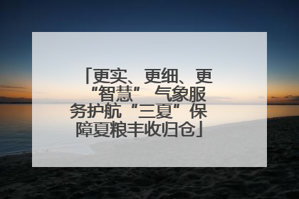 更实、更细、更“智慧” 气象服务护航“三夏”保障夏粮丰收归仓