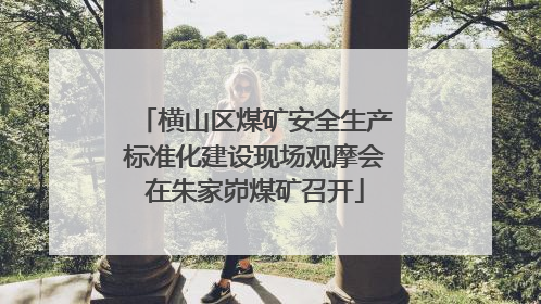 横山区煤矿安全生产标准化建设现场观摩会在朱家峁煤矿召开
