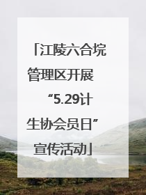 江陵六合垸管理区开展 “5.29计生协会员日”宣传活动