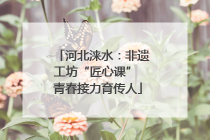 河北涞水：非遗工坊“匠心课” 青春接力育传人